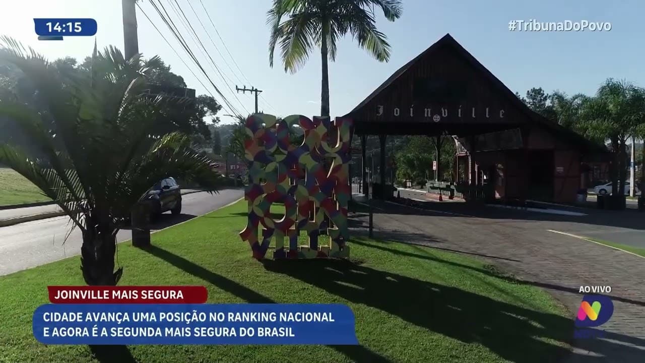 Joinville é a segunda cidade mais segura do Brasil acima de 500 mil habitantes
