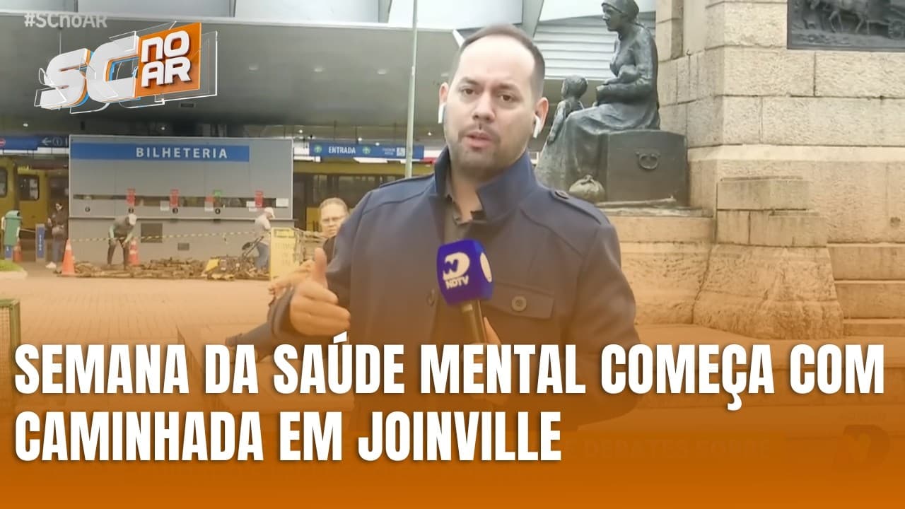 Joinville realiza Semana da Saúde Mental com caminhada e conscientização