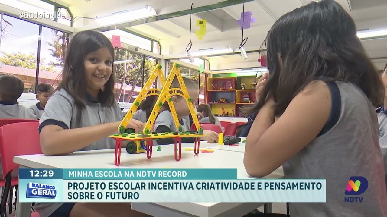 Projeto escolar em Joinville incentiva criatividade e inovação