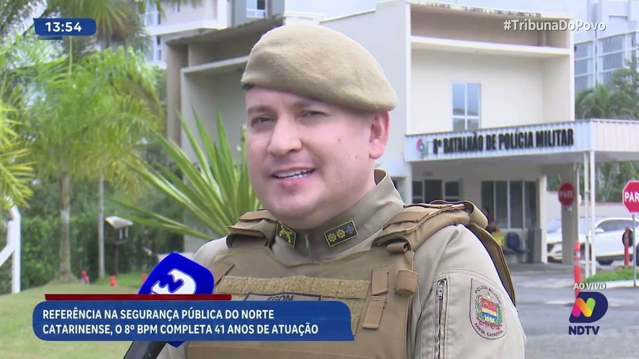 8º Batalhão de Polícia Militar de Joinville completa 41 anos de atuação