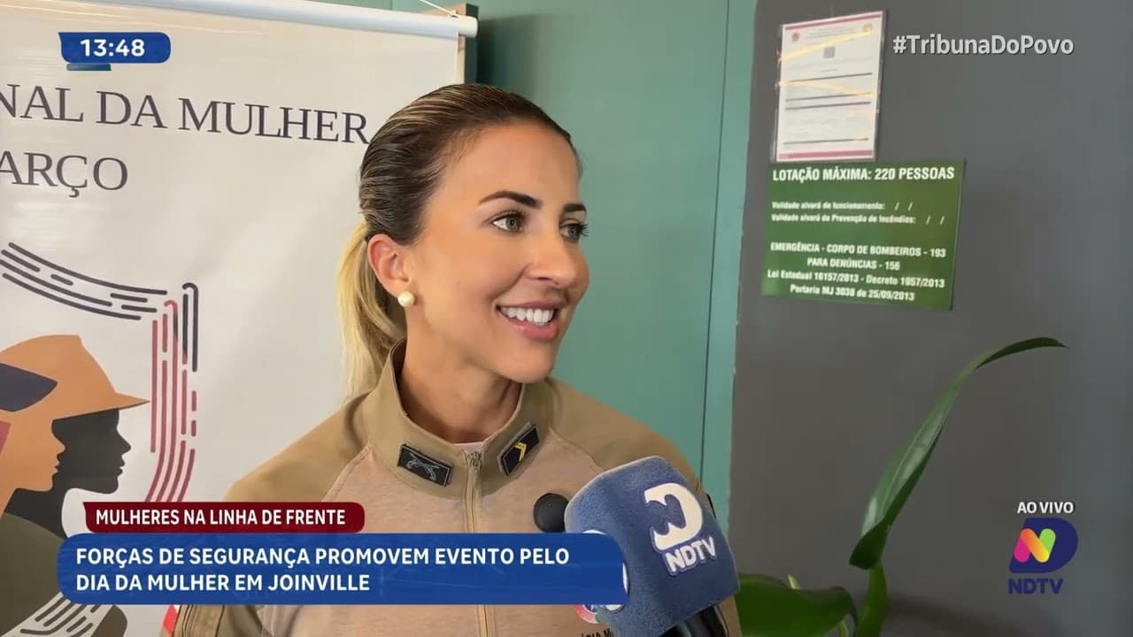 Evento “Mulheres na Linha de Frente” reúne forças de segurança em Joinville