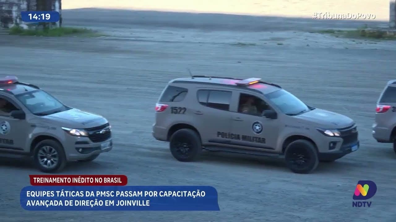 PM de Joinville Aprimora Táticas de Direção Avançada em Treinamento Inédito no Brasil