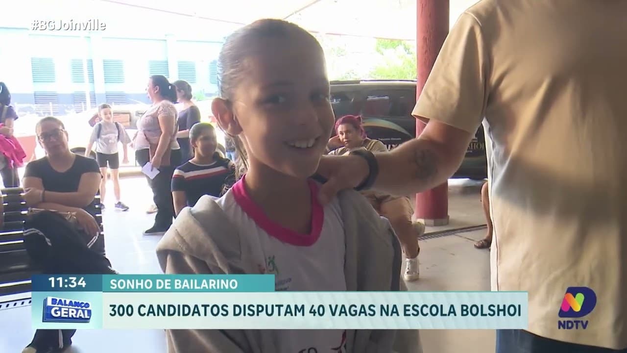 Escola Bolshoi em Joinville realiza seleção com 300 candidatos