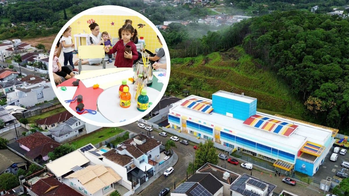 Mega escola de R$ 17 milhões começa a atender crianças em Joinville