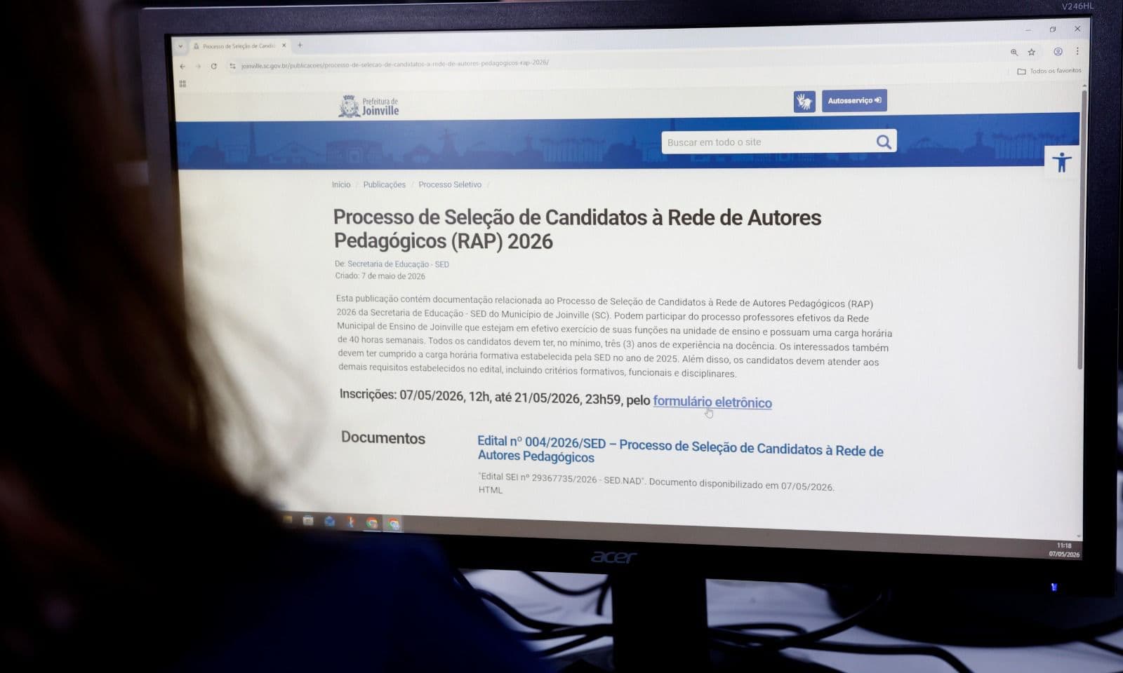 Educação abre inscrições de bolsas para professores produzirem materiais didáticos em Joinville
