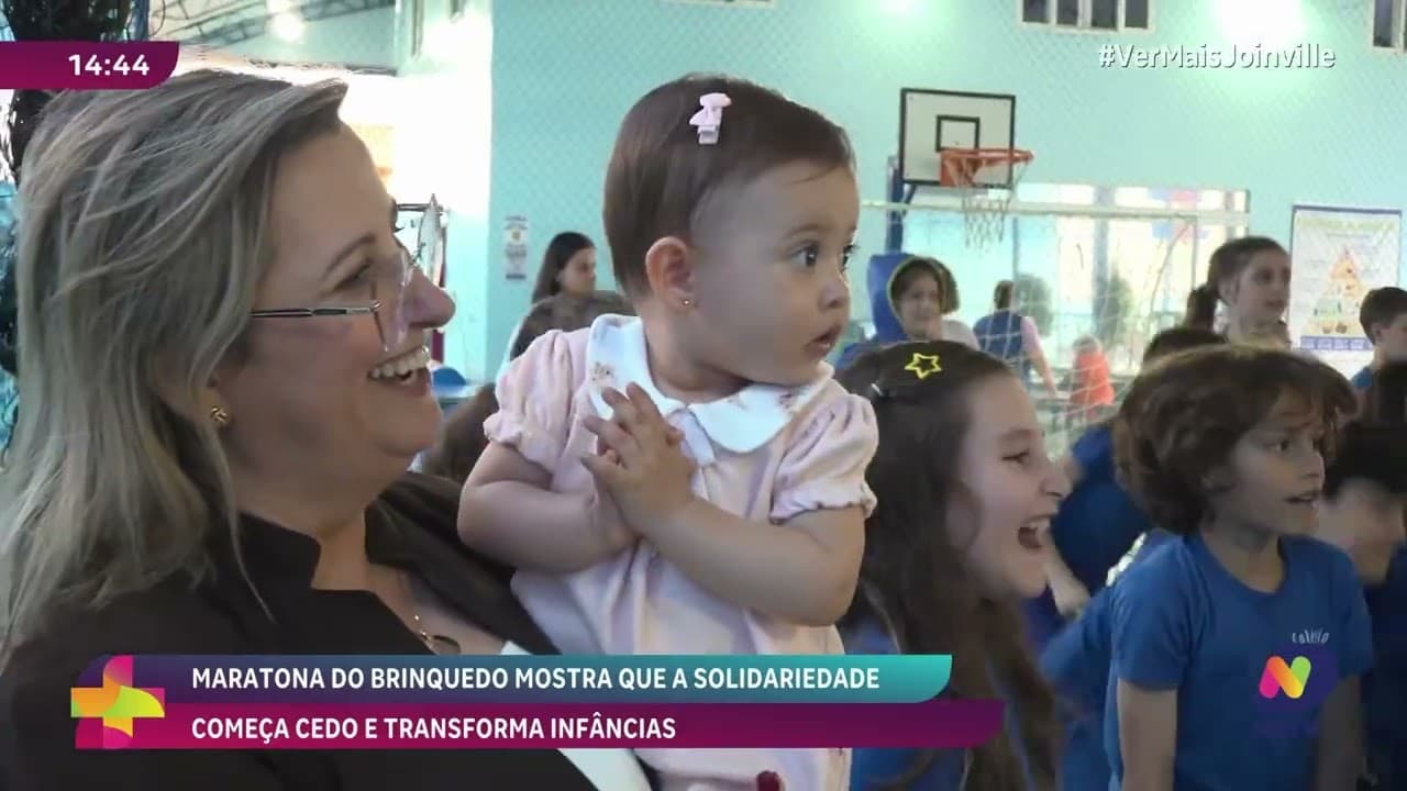 Escola de Joinville se mobiliza para arrecadar doações na Maratona do Brinquedo