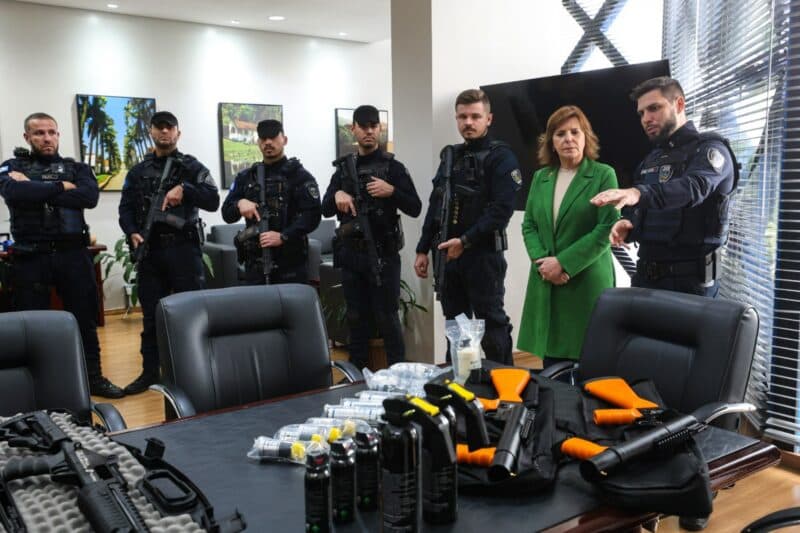 Guarda Municipal de Joinville recebe novo armamento para atividades operacionais
